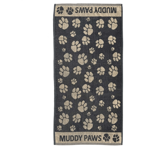 XS-Stock.com Ltd Pet Towel Jacquard Weave Terry Fabric Paw Prints 90 x 165cm - Grey XS-Stock.com Ltd Pet Towel Jacquard Weave Terry Fabric Paw Prints 90 x 165cm - Grey