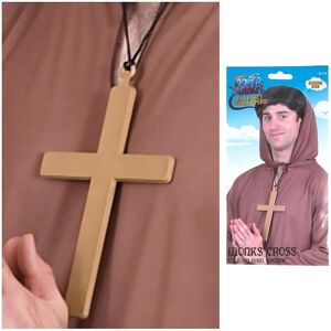 Why Not Shop UK Ltd Gold Nuns Monks Priest Fancy Dress Crosses In Pvc Why Not Shop UK Ltd Gold Nuns Monks Priest Fancy Dress Crosses In Pvc