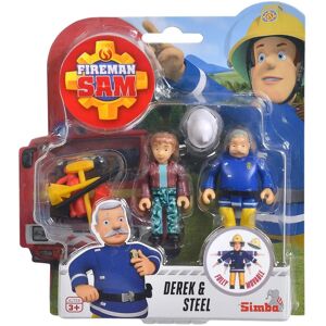 XS-Stock.com Ltd Fireman Sam Pack of 2 Deluxe Action Figures with Accessories 7cm - Derek & Steele XS-Stock.com Ltd Fireman Sam Pack of 2 Deluxe Action Figures with Accessories 7cm - Derek & Steele