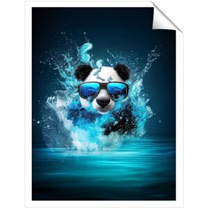 WRT Ltd Panda Splashart Water Art Prints - 8" x 10" - No frame WRT Ltd Panda Splashart Water Art Prints - 8" x 10" - No frame