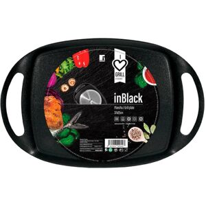 XS-Stock.com Ltd Bergner Forged Aluminium Grill Plate With Handles Black 37cm XS-Stock.com Ltd Bergner Forged Aluminium Grill Plate With Handles Black 37cm