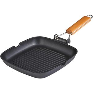 XS-Stock.com Ltd Bergner Grill Pan With Pouring Lip Folding Handle Aluminium 24cm XS-Stock.com Ltd Bergner Grill Pan With Pouring Lip Folding Handle Aluminium 24cm
