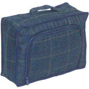 Red Hamper Blue Tweed Cooler Picnic Bag Red Hamper Blue Tweed Cooler Picnic Bag