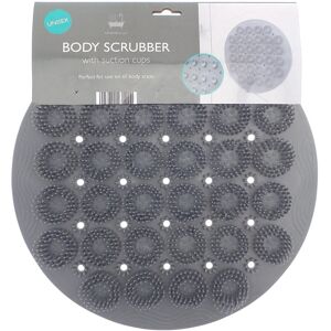 XS-Stock.com Ltd Body Scrubber With Suction Cups Back Foot Shower Round 30cm - Grey XS-Stock.com Ltd Body Scrubber With Suction Cups Back Foot Shower Round 30cm - Grey