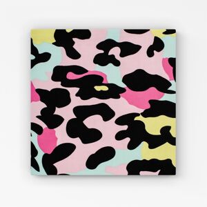 WRT Ltd Colourful Leopard Print Canvas - Extra Large 40" x 40" WRT Ltd Colourful Leopard Print Canvas - Extra Large 40" x 40"
