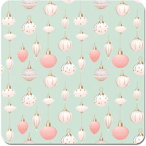WRT Ltd Christmas Decorations Pink And Green Coasters WRT Ltd Christmas Decorations Pink And Green Coasters