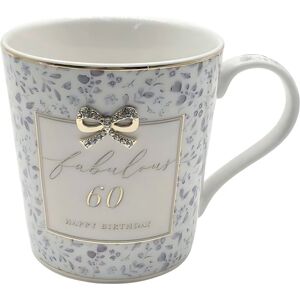 Why Not Shop UK Ltd Madelaine Fabulous 60 60th Birthday Boxed Gift Mug With Diamante Bow Why Not Shop UK Ltd Madelaine Fabulous 60 60th Birthday Boxed Gift Mug With Diamante Bow