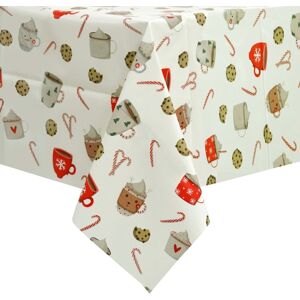 XS-Stock.com Ltd Christmas Tablecloth PVC Wipe Clean Xmas Table Cover - Candy Canes - Cream XS-Stock.com Ltd Christmas Tablecloth PVC Wipe Clean Xmas Table Cover - Candy Canes - Cream