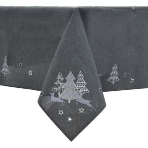 XS-Stock.com Ltd Christmas Tree Tablecloths Napkins Grey Fabric Embroidered - 52 x 90" XS-Stock.com Ltd Christmas Tree Tablecloths Napkins Grey Fabric Embroidered - 52 x 90"