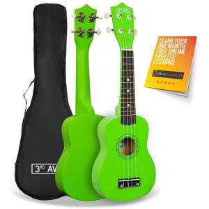 NORMANS (BURTON UPON TRENT) LIMITED 3rd Avenue Soprano Ukulele with Bag - Green NORMANS (BURTON UPON TRENT) LIMITED 3rd Avenue Soprano Ukulele with Bag - Green