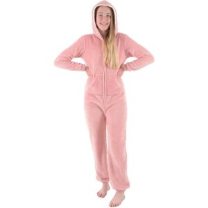 XS-Stock.com Ltd Kids All in One Pyjamas Fleece Hooded Sleep Suit Nightwear - Pink - 4-5 XS-Stock.com Ltd Kids All in One Pyjamas Fleece Hooded Sleep Suit Nightwear - Pink - 4-5