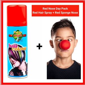 Why Not Shop UK Ltd Red Nose Day Pack Red Hair Spray Red Sponge Nose Why Not Shop UK Ltd Red Nose Day Pack Red Hair Spray Red Sponge Nose