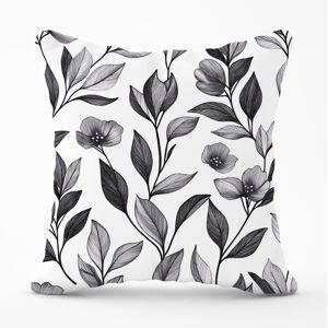 WRT Ltd Hand Drawn Leaves And Flowers Cushions - 60cm x 60cm WRT Ltd Hand Drawn Leaves And Flowers Cushions - 60cm x 60cm