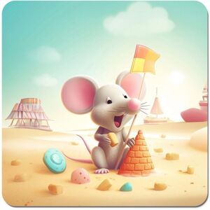 WRT Ltd A Mouse On A Beach Holiday Coasters WRT Ltd A Mouse On A Beach Holiday Coasters
