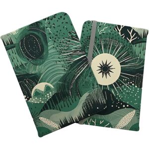 WRT Ltd Abstract Green Moon Passport Cover WRT Ltd Abstract Green Moon Passport Cover