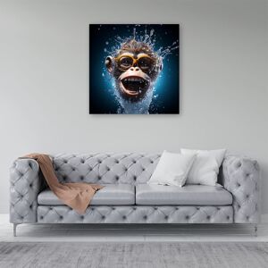 WRT Ltd Splashart Cheeky Chimp Face Canvas - Small 10" x 10" WRT Ltd Splashart Cheeky Chimp Face Canvas - Small 10" x 10"