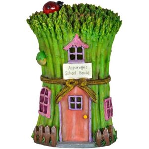 XS-Stock.com Ltd Solar Powered LED House Garden Ornaments Patio Outdoor Feature - Asparagus School House XS-Stock.com Ltd Solar Powered LED House Garden Ornaments Patio Outdoor Feature - Asparagus School House