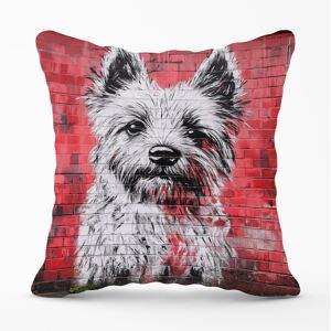 WRT Ltd Banksy Inspired West Highland Terrier Cushions - 33cm x 48cm WRT Ltd Banksy Inspired West Highland Terrier Cushions - 33cm x 48cm