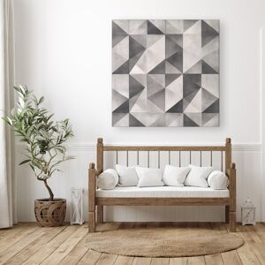WRT Ltd Dove Grey Geometric Pattern Canvas - Large 30" x 30" WRT Ltd Dove Grey Geometric Pattern Canvas - Large 30" x 30"