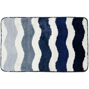 XS-Stock.com Ltd Waves Stripe Bath Mat Tufted Microfibre Shower - Blue - 40x60cm XS-Stock.com Ltd Waves Stripe Bath Mat Tufted Microfibre Shower - Blue - 40x60cm