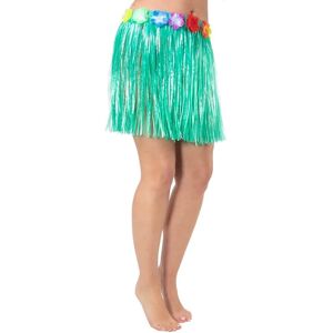 XS-Stock.com Ltd Short Hula Grass Skirt With Flowers Hawaiian Beach Party 40cm - Green XS-Stock.com Ltd Short Hula Grass Skirt With Flowers Hawaiian Beach Party 40cm - Green