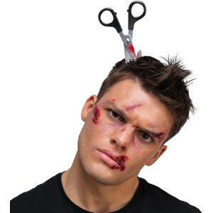 XS-Stock.com Ltd Adults Bloody Scissors in Head Horror Prop Slasher Zombie Headband XS-Stock.com Ltd Adults Bloody Scissors in Head Horror Prop Slasher Zombie Headband