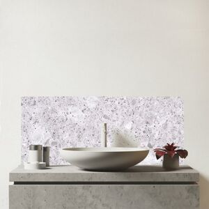 WRT Ltd Light Grey Quartz Effect Glass Bathroom Splashback WRT Ltd Light Grey Quartz Effect Glass Bathroom Splashback