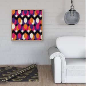 WRT Ltd Coloured Abstract Pattern Framed Canvas - 40" x 40" - Pine WRT Ltd Coloured Abstract Pattern Framed Canvas - 40" x 40" - Pine