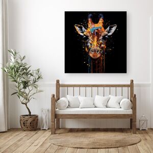 WRT Ltd Giraffe Face Splashart Canvas - Medium 16" x 16" WRT Ltd Giraffe Face Splashart Canvas - Medium 16" x 16"