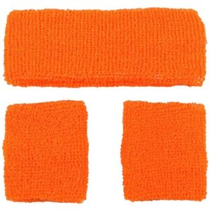 XS-Stock.com Ltd Sweatband & Wristbands Set Neon 80s Fitness Fancy Dress - Neon Orange XS-Stock.com Ltd Sweatband & Wristbands Set Neon 80s Fitness Fancy Dress - Neon Orange