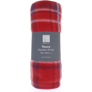 XS-Stock.com Ltd Tartan Print Fleece Blanket Throw Cover Travel Rug 150cm - Red XS-Stock.com Ltd Tartan Print Fleece Blanket Throw Cover Travel Rug 150cm - Red