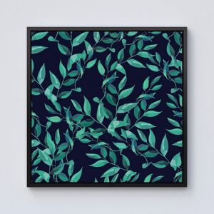 WRT Ltd Delicate Green Foliage Framed Canvas - 10" x 10" - Black WRT Ltd Delicate Green Foliage Framed Canvas - 10" x 10" - Black