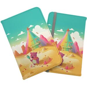 WRT Ltd Purple Bear On A Beach Holiday Passport Cover WRT Ltd Purple Bear On A Beach Holiday Passport Cover