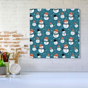 WRT Ltd Jolly Christmas Snowmen Canvas - Large 30" x 30" WRT Ltd Jolly Christmas Snowmen Canvas - Large 30" x 30"
