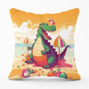 WRT Ltd Crocodile On A Beach Holiday Cushions - 45cm x 45cm WRT Ltd Crocodile On A Beach Holiday Cushions - 45cm x 45cm