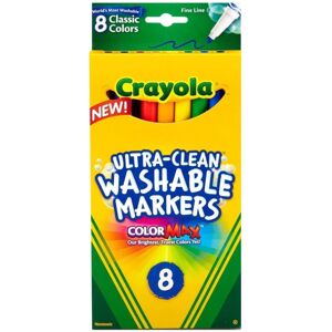 XS-Stock.com Ltd Crayola Ultra Clean Washable Markers Colour Max 8 Pack - Fine Line XS-Stock.com Ltd Crayola Ultra Clean Washable Markers Colour Max 8 Pack - Fine Line