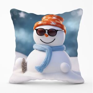 WRT Ltd Smily Snowman Cushions - 45cm x 45cm WRT Ltd Smily Snowman Cushions - 45cm x 45cm