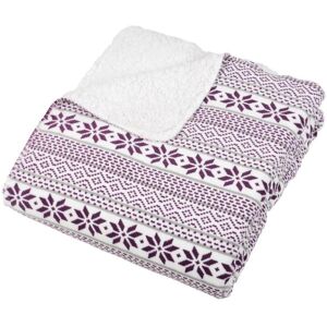 XS-Stock.com Ltd Fairisle Fleece Blanket Soft Sherpa Home Sofa Bed Throw - Purple - 130 x 160cm XS-Stock.com Ltd Fairisle Fleece Blanket Soft Sherpa Home Sofa Bed Throw - Purple - 130 x 160cm