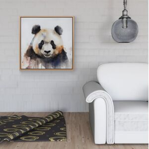 WRT Ltd Panda Watercolour Framed Canvas - 30" x 30" - Pine WRT Ltd Panda Watercolour Framed Canvas - 30" x 30" - Pine