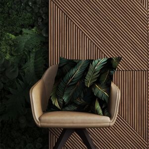WRT Ltd Green and Gold Leaves Outdoor Cushion - 60cm x 60cm WRT Ltd Green and Gold Leaves Outdoor Cushion - 60cm x 60cm