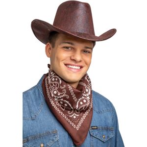 XS-Stock.com Ltd Cowboy Bandana Scarf Wild West Stag Hen Night Fancy Dress - Brown XS-Stock.com Ltd Cowboy Bandana Scarf Wild West Stag Hen Night Fancy Dress - Brown