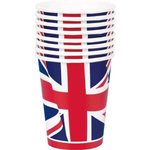 Why Not Shop UK Ltd 8 Pack 9oz Union Jack Paper Cups Why Not Shop UK Ltd 8 Pack 9oz Union Jack Paper Cups