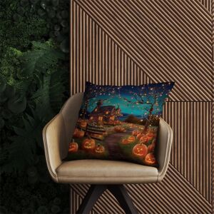WRT Ltd Enchanted Hallowen Pumpkin Patch Outdoor Cushion - 60cm x 60cm WRT Ltd Enchanted Hallowen Pumpkin Patch Outdoor Cushion - 60cm x 60cm