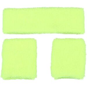 XS-Stock.com Ltd Sweatband & Wristbands Set Neon 80s Fitness Fancy Dress - Neon Yellow XS-Stock.com Ltd Sweatband & Wristbands Set Neon 80s Fitness Fancy Dress - Neon Yellow