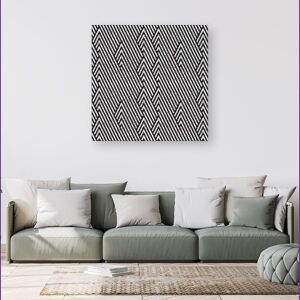 WRT Ltd Oblique Black Grunge Pattern Canvas - Small 10" x 10" WRT Ltd Oblique Black Grunge Pattern Canvas - Small 10" x 10"