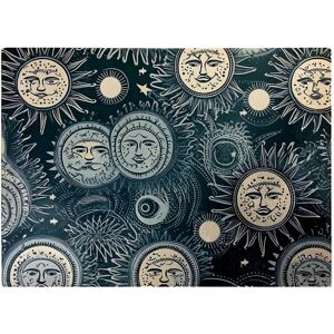 WRT Ltd Silver Blue Moon and Stars Glass Chopping Board WRT Ltd Silver Blue Moon and Stars Glass Chopping Board