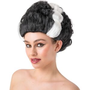 XS-Stock.com Ltd Horror Bride Of Frankie Wig Black White Stripe Hair Fancy Dress XS-Stock.com Ltd Horror Bride Of Frankie Wig Black White Stripe Hair Fancy Dress