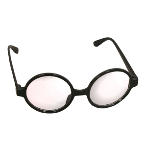 I Love Fancy Dress Black Round Geek Glasses with Lens - Pack of 6 I Love Fancy Dress Black Round Geek Glasses with Lens - Pack of 6