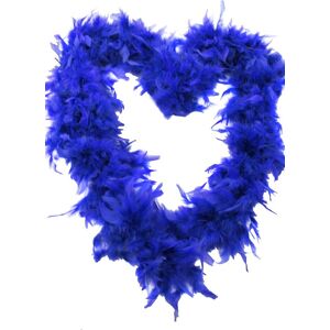 I Love Fancy Dress Royal Blue Feather Boa - 80g - Single I Love Fancy Dress Royal Blue Feather Boa - 80g - Single
