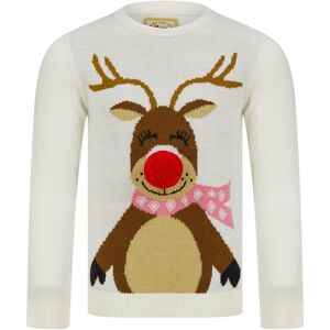 XS-Stock.com Ltd Kids Happy Reindeer Christmas Jumper Red Pom Pom Nose - 4-5 XS-Stock.com Ltd Kids Happy Reindeer Christmas Jumper Red Pom Pom Nose - 4-5